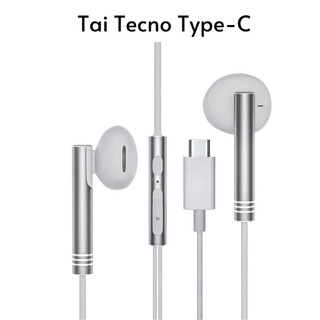  Tai nghe có dây nhét tai Type C gaming TECNO bass mạnh chơi game chống ồn - Beman bảo hành 6 tháng 
