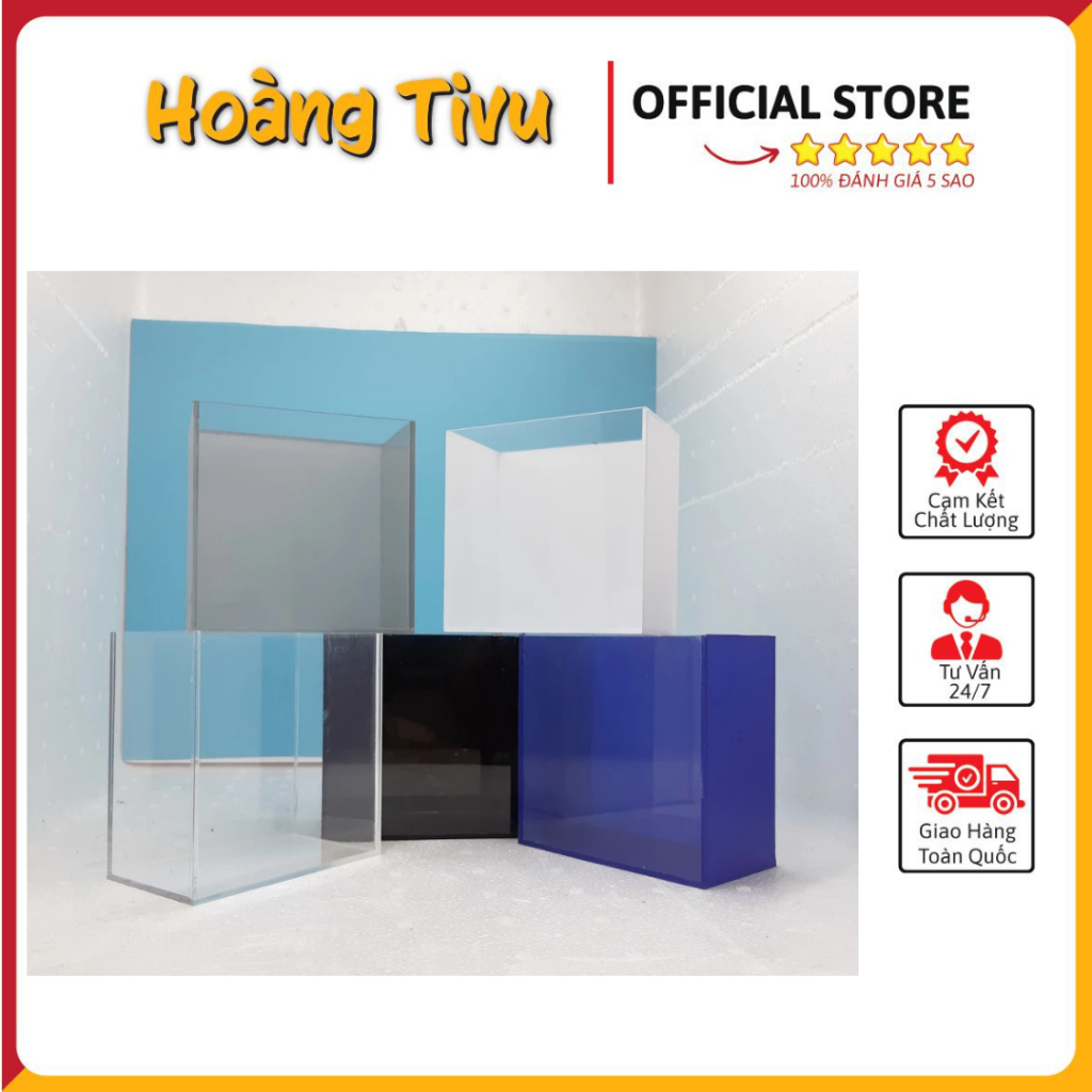 Combo 10 Hồ Show Cá Trong Suốt 12x7x12cm