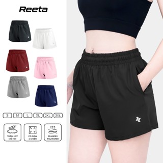 Quần short đùi thể thao nữ Reeta 2 lớp co giãn 4 chiều tập Gym - Yoga - chạy bộ - aerobic - A3060