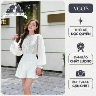 Áo Sơ Mi Đũi Kiểu Nữ Xếp Ly Cổ Tàu Tay Bồng Xuyên Thấu Nhẹ Nữ Tính Trắng, Xanh, Be Đi Học, Đi Làm, Đi Chơi - Orla Shirt