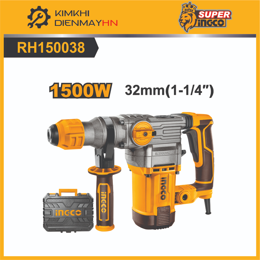  Máy khoan bê tông Công suất 1500W INGCO RH150038 INGCO RH150028. Công suất 1050W INGCO RH10506. CS 800W INGCO RGH9028 