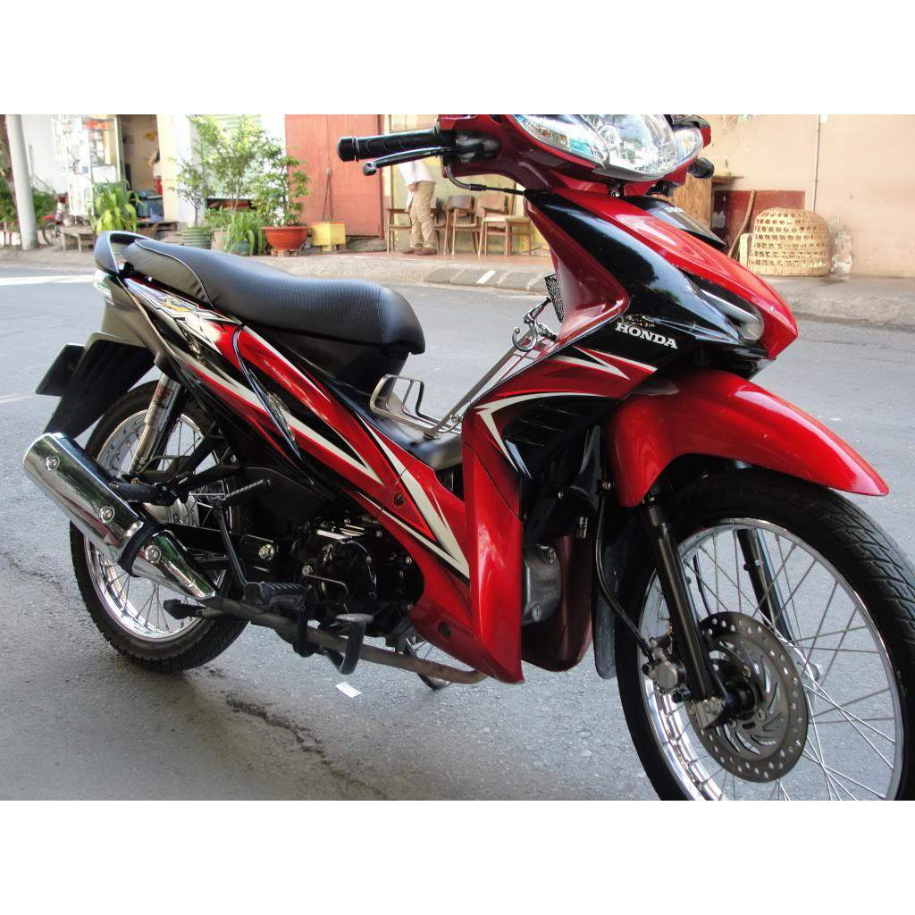  Bộ dàn áo xe Wave RSX 110 đời 2009 - 2012 Màu Đỏ Đen nhựa nguyên sinh ABS 