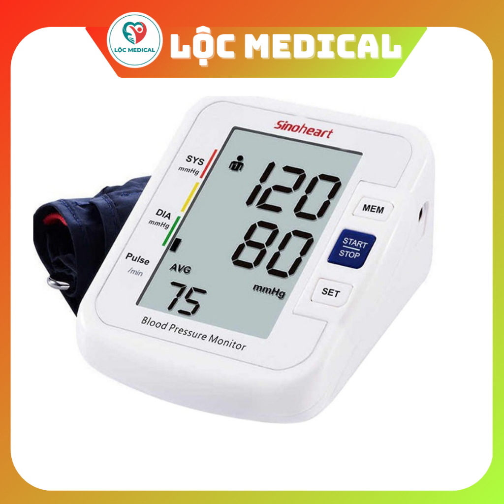 Máy đo huyết áp bắp tay Sinoheart - sinocare  BA-801 Đức Giọng nói tiếng Việt