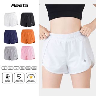 Quần Short Đùi Thể Thao 2 Lớp Nữ Reeta Co Giãn 4 Chiều Tập Gym - Yoga - Chạy bộ - Aerobic Nhiều Màu Có BigSize - A3004