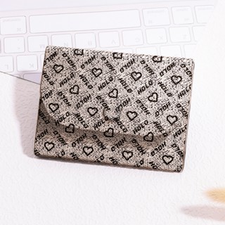 Ví đựng thẻ gấp gọn cho nữ Ví gấp nhỏ gọn tiện lợi Ví in họa tiết cổ điển