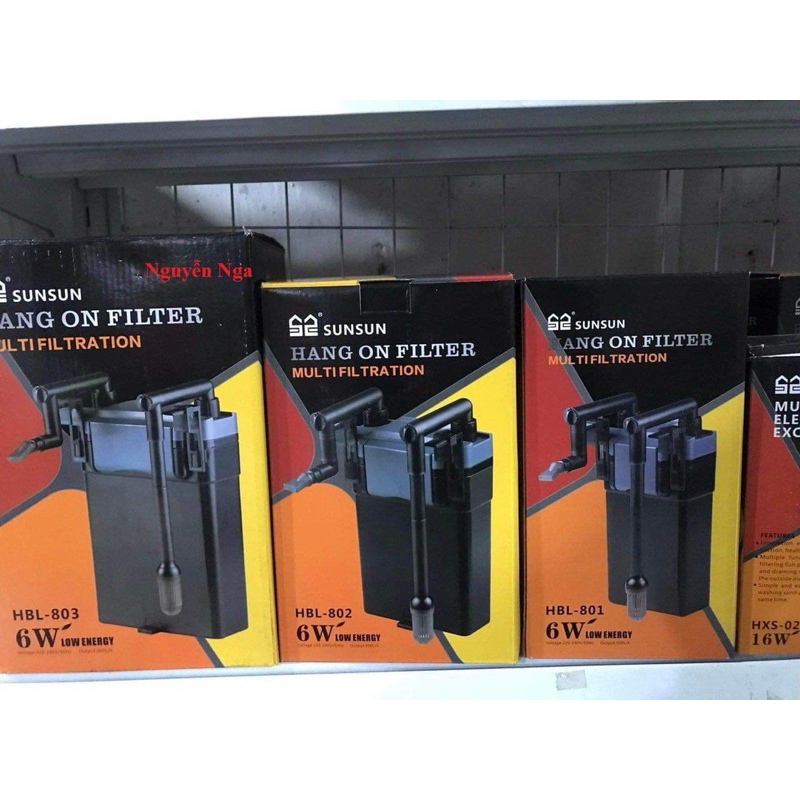 Máy lọc treo HBL-801 / HBL-802 / HBL-803 cho bể cá thủy sinh