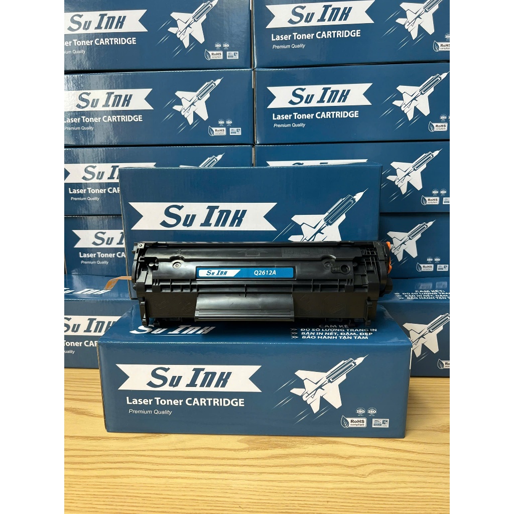 Hộp mực máy in Canon LBP2900/HP1020/1010 mã Q2612A/303/FX9 hiệu Su Ink mới 100% có lỗ đổ mực,đổ thải