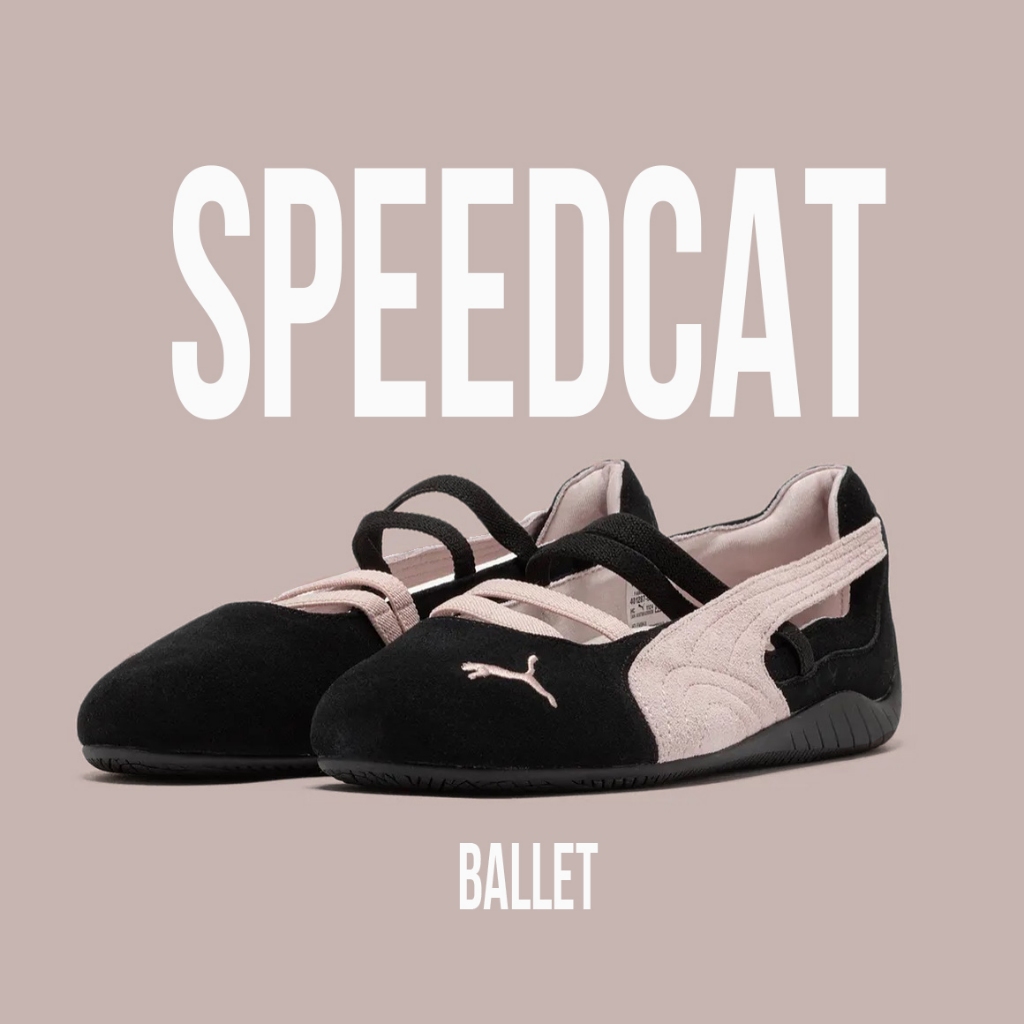 Giày Thể Thao Speedcat Ballet BlacK Mauve Màu Đen Vạch Hồng Tặng Kèm DÂY GIÀY- Clever Man Store