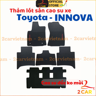 Thảm LÓT SÀN CAO SU xe Innova 2018- 2023 Hàng cao su đúc cao cấp không mùi, không thấm nước, dễ vệ sinh