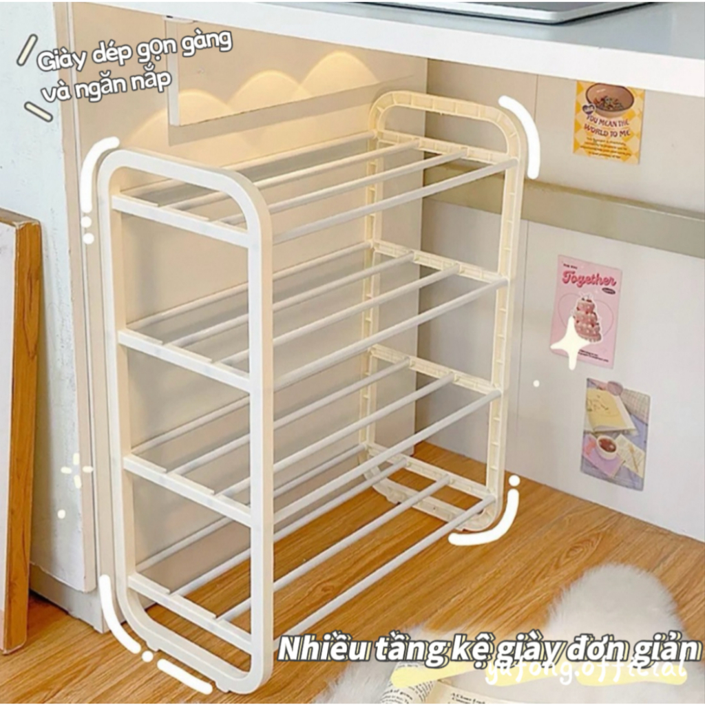 Giá để giày cửa đơn giản nhiều tầng nhà ở ký túc xá sinh viên đại học phòng cho thuê tủ giày tủ đựng giày nhỏ