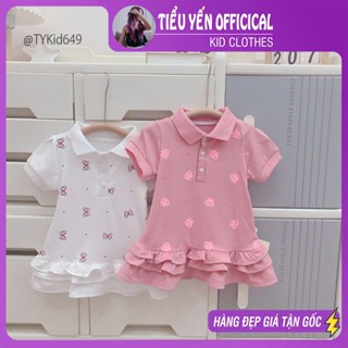 Quần áo trẻ em, Váy hè bé gái dáng đuôi cá bèo 3 tầng 2 màu V649 | Tiểu Yến KID