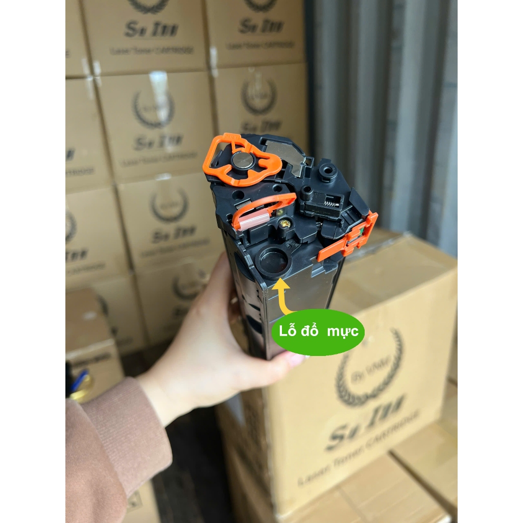 Hộp mực máy in Canon LBP6030/6030w/6000/3050(mã mực CB435A) thương hiệu SU INK có lỗ đổ mực, đổ thải