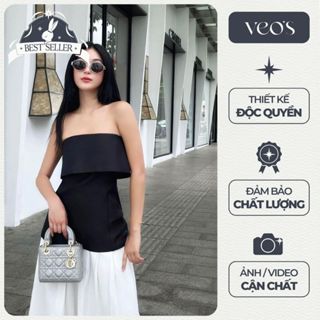 Áo Quây Nữ Veo's Thanh Lịch Sang Trọng Form Ôm Cúp Ngực Không Dây Chống Tụt Màu Đen, Be, Gấm, Đỏ Đi Tiệc, Tết - Ayla Top