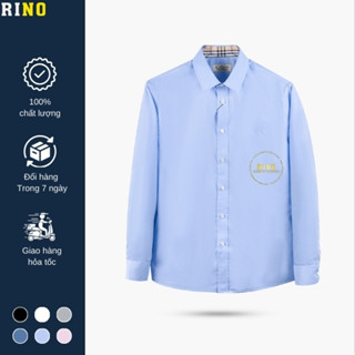 Áo Sơ Mi Nam BBR Dài Tay Cao Cấp, Chất Sồi Modal Đứng Form Không Nhăn, Kiểu Dáng Trẻ Trung - LK002