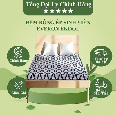 [EVERON] Đệm bông ép sinh viên Ekool giá rẻ, chất lượng cao