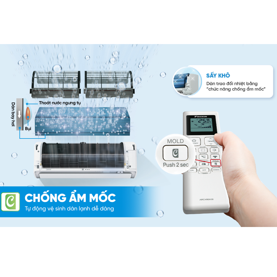 [MIỄN PHÍ LẮP ĐẶT 1TR3] LIVE - Máy Lạnh Daikin Inverter 1 chiều FTKB25ZVMV 1HP 9000BTU | BigBuy360 - bigbuy360.vn