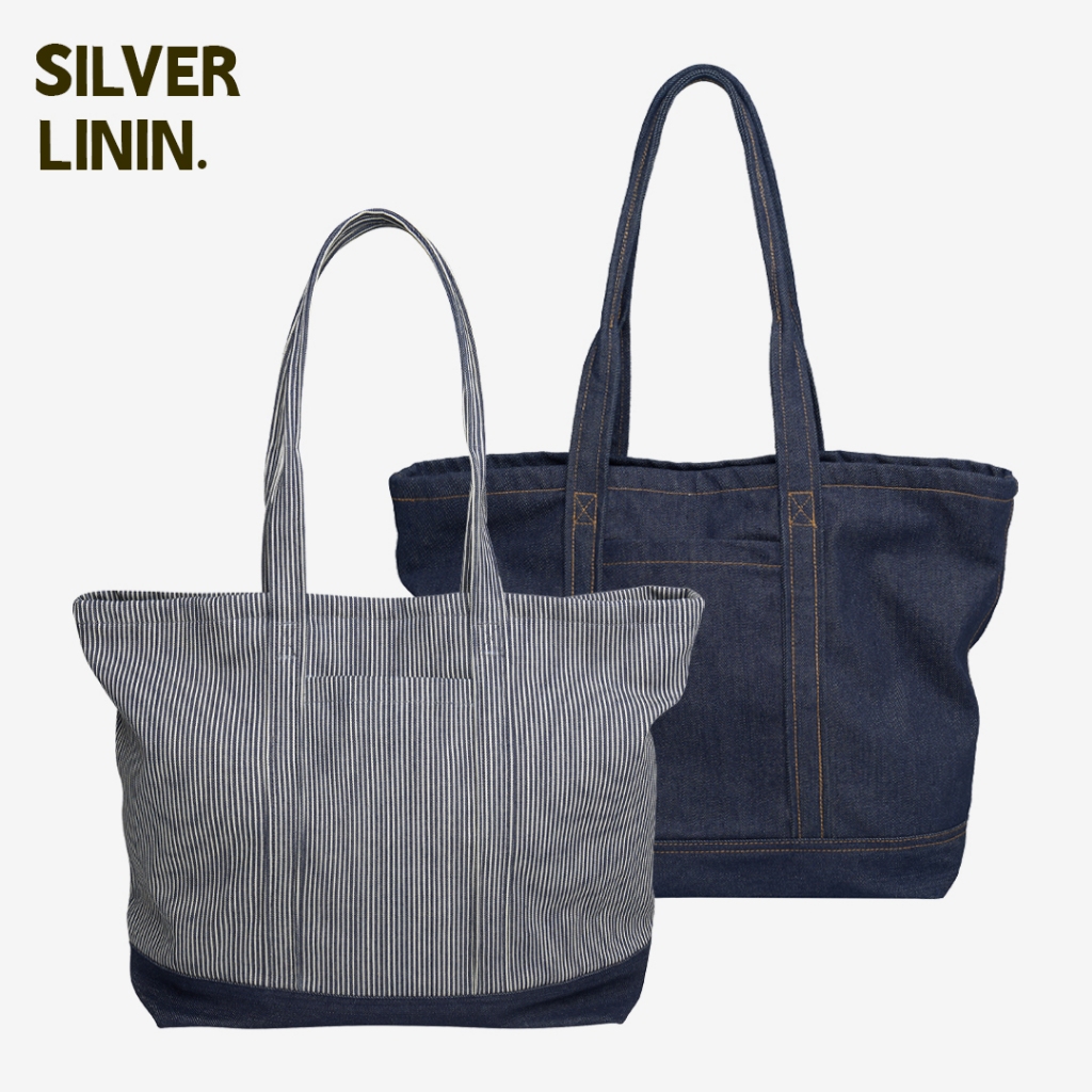 EVERYDAY BAG — Túi tote, form rộng, có một túi nhỏ phía trước (nhiều màu)