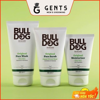 Bộ chăm sóc sạch sâu, sáng da, đều màu cho nam Bulldog Skincare Original gồm sữa rửa mặt, tẩy tế bào chết & kem dưỡng ẩm