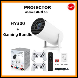  Máy chiếu mini cầm tay HY300 Home HD 1080P 4K cầm tay chơi gaming Bundle 