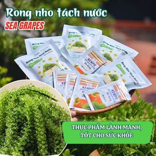 Rong Nho Tách Nước Khánh Hòa GÓI 30G Nở gấp 3 lần rong nho tươi - Tách nước theo công nghệ Nhật Bản