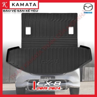  Thảm lót cốp xe ô tô Mazda CX8 2019 -2025 chất liệu TPV tràn ghế  