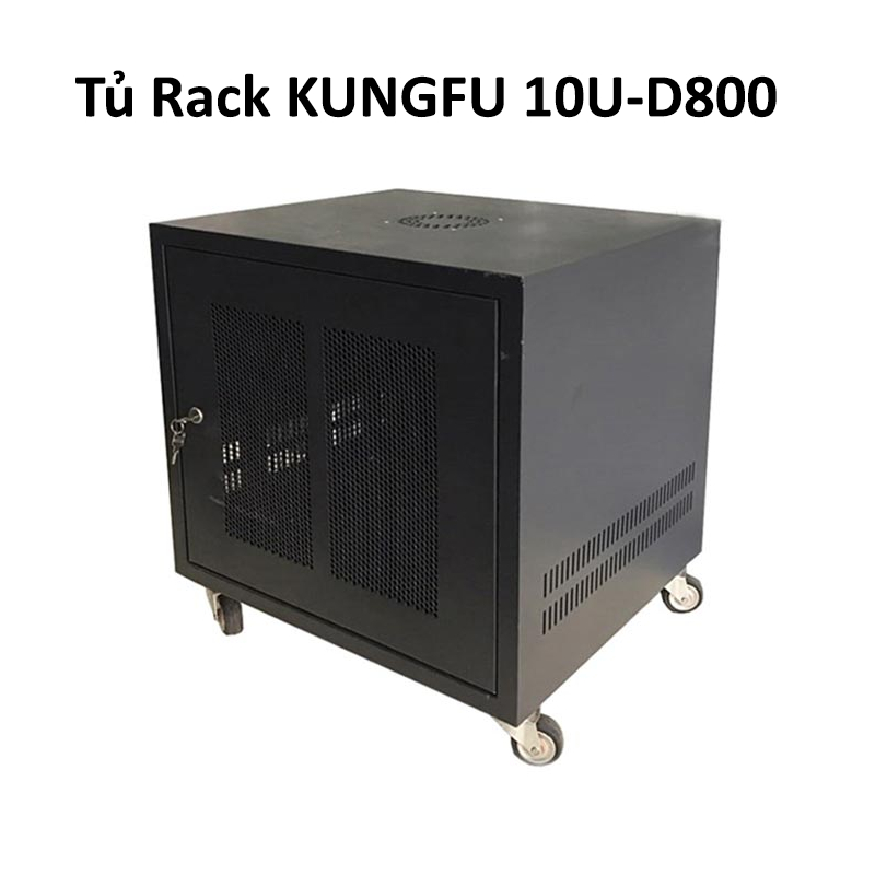 Tủ Rack bánh xe Kungfu 10U-D800