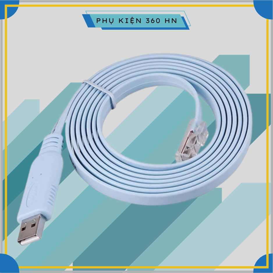 Cáp lập trình Console USB to RJ45 Dài 1.8m