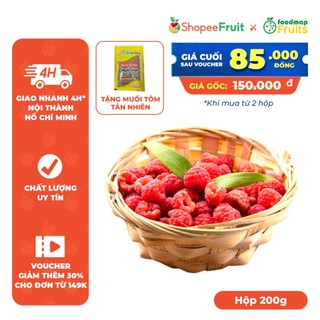   HẾT HÀNG  Phúc Bồn Tử  Mâm Xôi Đỏ  - Hộp 200g - FoodMap Fruits 