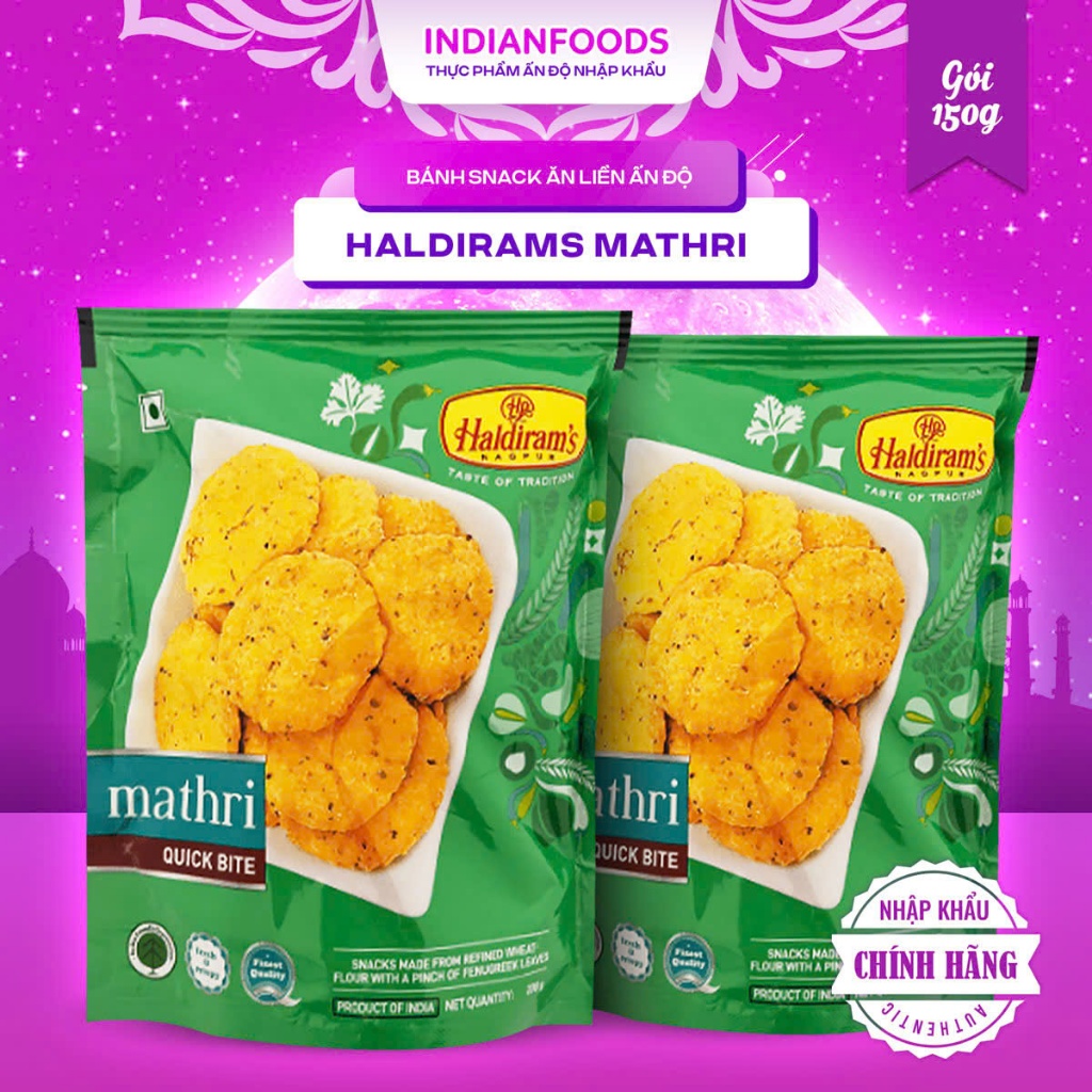 Snack HALDIRAMS Mathri 150gr