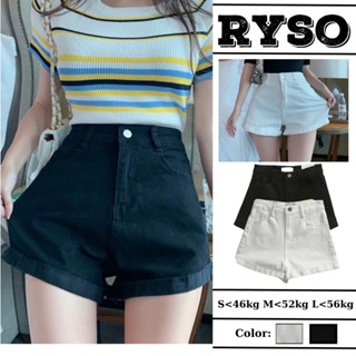 Quần đùi nữ kaki nữ lưng cao trơn , quần short nữ kaki cạp cao có túi đen trắng ,quần đi biển RYSO