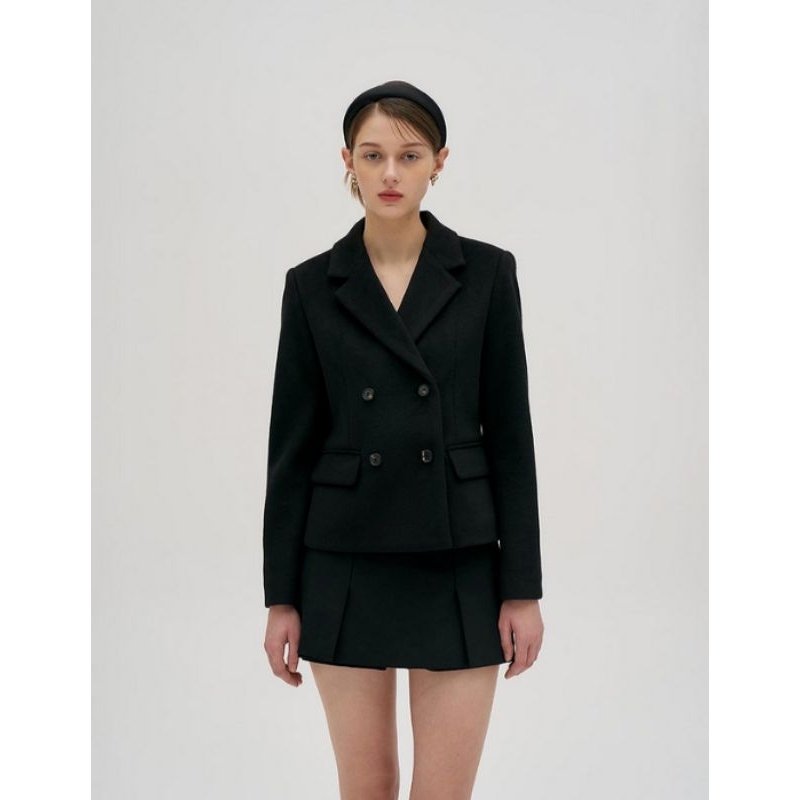 Set bộ blazer hè Zara màu đen vnxk tqxk bộ vest tay dài quần short đùi lửng zr xuất khẩu dư tuồn xịn