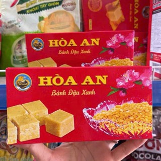 (ĐẶC SẢN) Bánh đậu xanh Hoà An Hải Dương 350g thơm ngon (date mới)