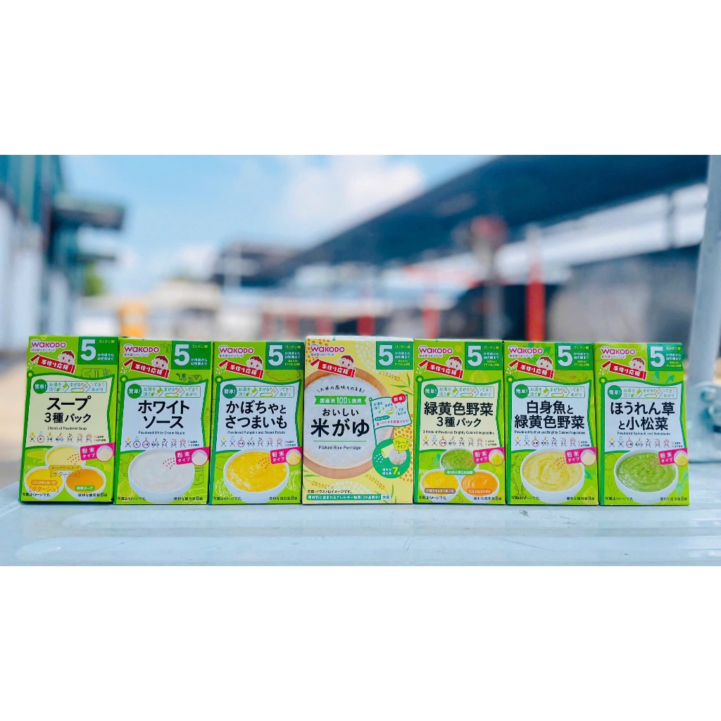 BỘT ĂN DẶM WAKODO ĐỦ VỊ DÀNH CHO BÉ TỪ 6 THÁNG