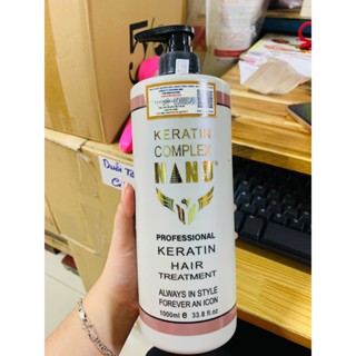 Keratin Complex Nano Nâu 1000ml , phục hồi tóc hư tổn