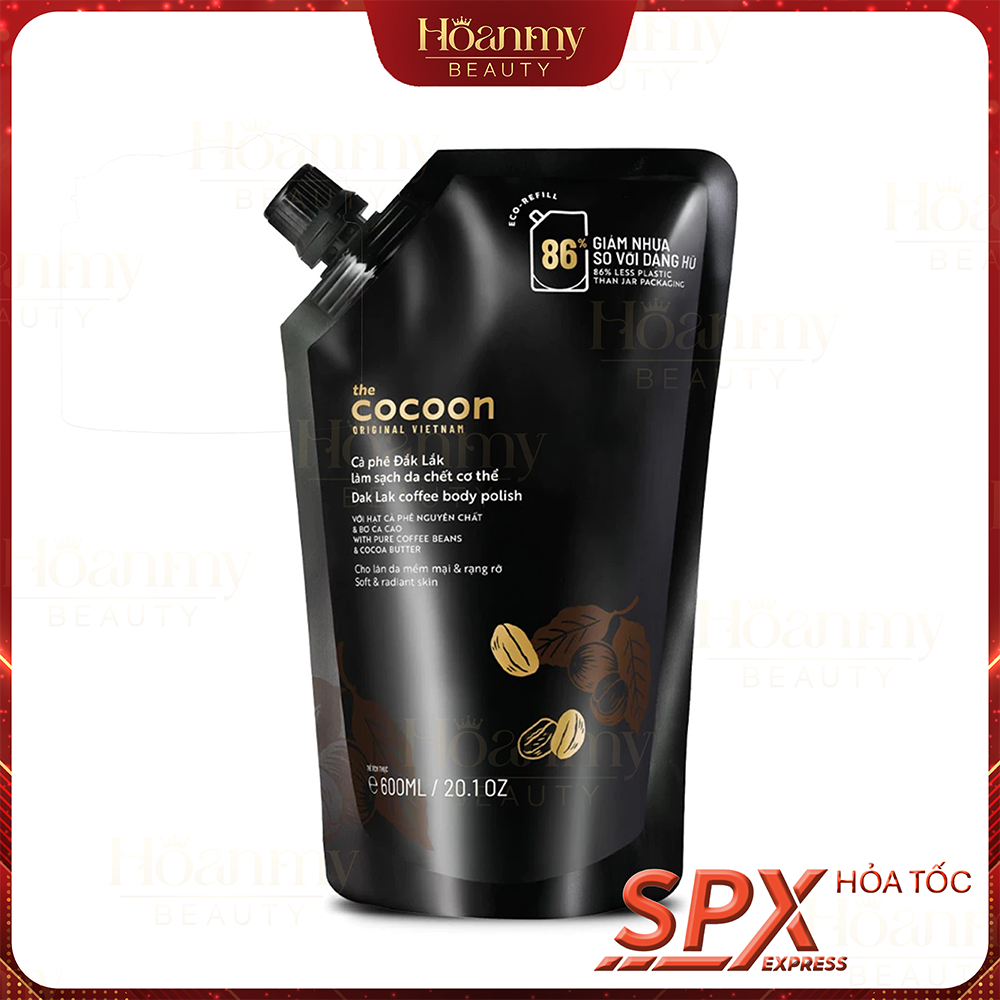 Túi cà phê làm sạch da chết cơ thể Cocoon 600ml