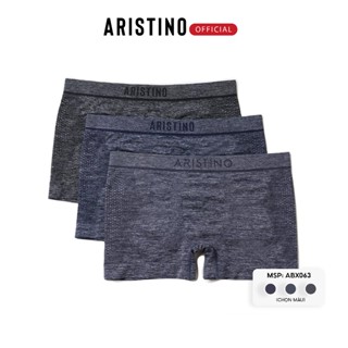 Quần boxer nam ARISTINO sịp đùi cao cấp dệt liền linh hoạt co giãn thấm hút kháng khuẩn - ABX063