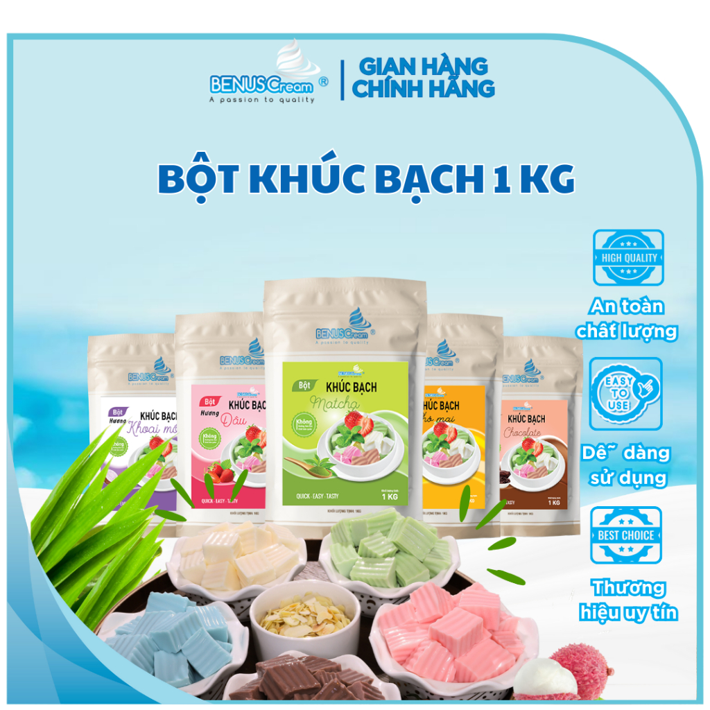 Bột Khúc Bạch BENUSCream - 1kg