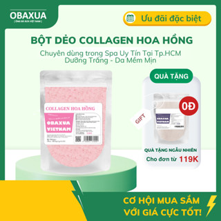 Bột mặt nạ dẻo collagen Hoa Hồng cao cấp (Bột mặt nạ dẻo)
