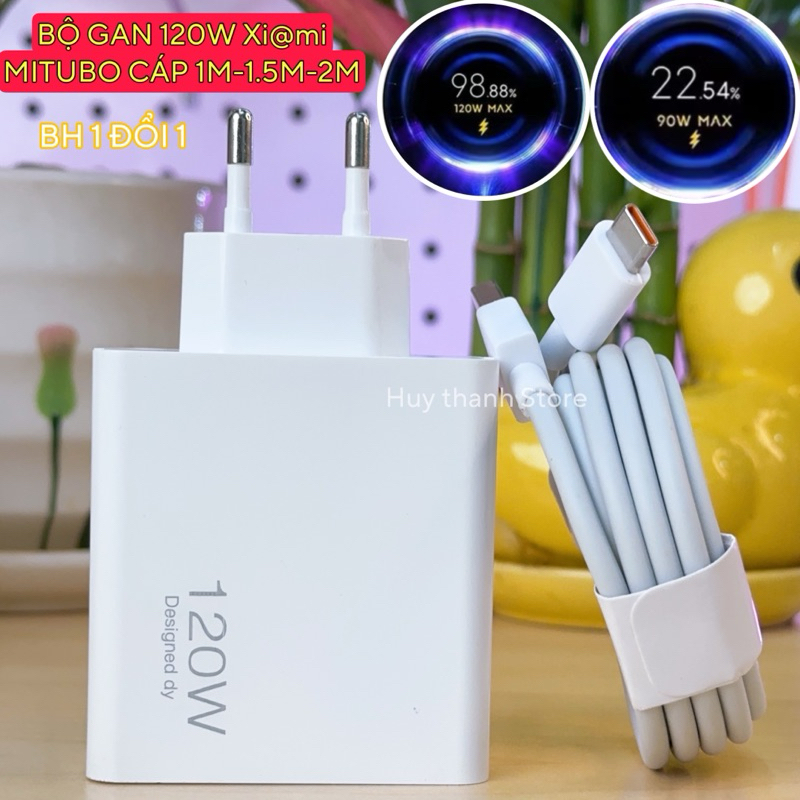 Củ cáp sạc  120W chuẩn miuro sạc  (Xiaomi 13 Pro, Xiaomi Mi 10 Ultra, Xiaomi Black Shark 4, 4S, 4S P