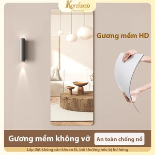 POP Gương Dán Tường Chống Vỡ Gương Không Vỡ Treo Tường guingw toàn thân gưing di động Dán Tủ Quần Áo 20cm/30cm