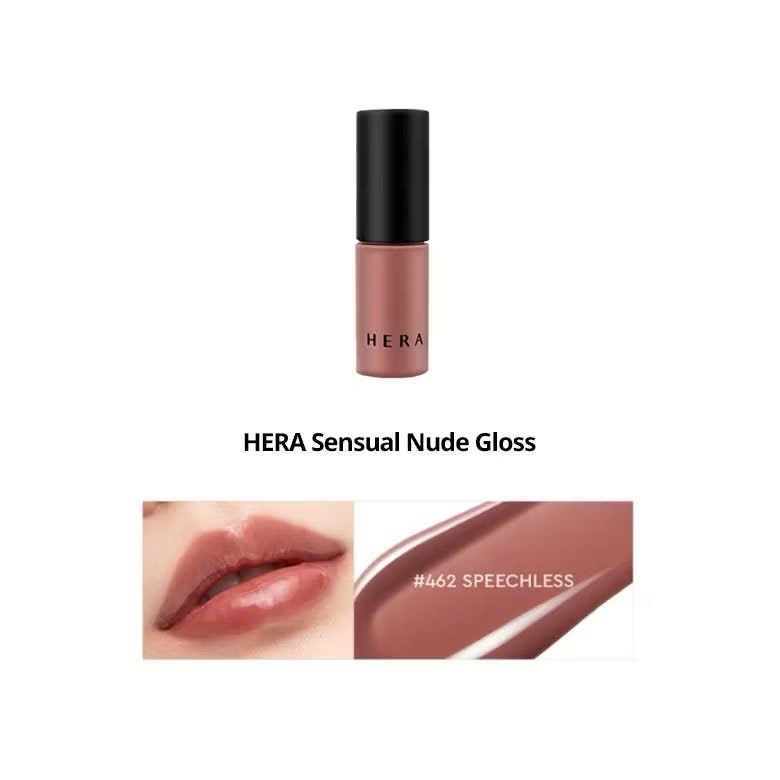 Tách Set Son Dưỡng bóng Có màu Cam Nâu Trà Sữa Hera Mini 462 1.3gr Nobox