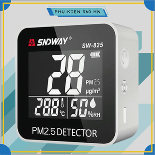  Máy Đo Chất Lượng Không Khí PM2.5 Nhiệt Độ Độ Ẩm SNDWAY SW-825 