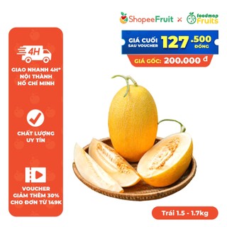   SE CUỐNG   Hỏa tốc HCM  Dưa Lưới Huỳnh Long Trái Tươi Giòn Ngọt - FoodMap Fruits 