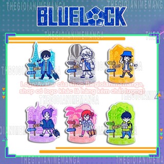 (8cm) Mô hình Standee BLUE LOCK ver du lịch anime chibi tượng acrylic mica trong trang trí độc đáo
