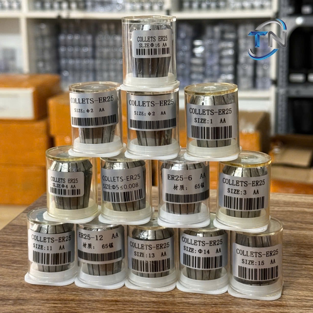 Chấu kẹp collet, Collet ER25 Kẹp mũi CNC, mũi phay, mũi khoan