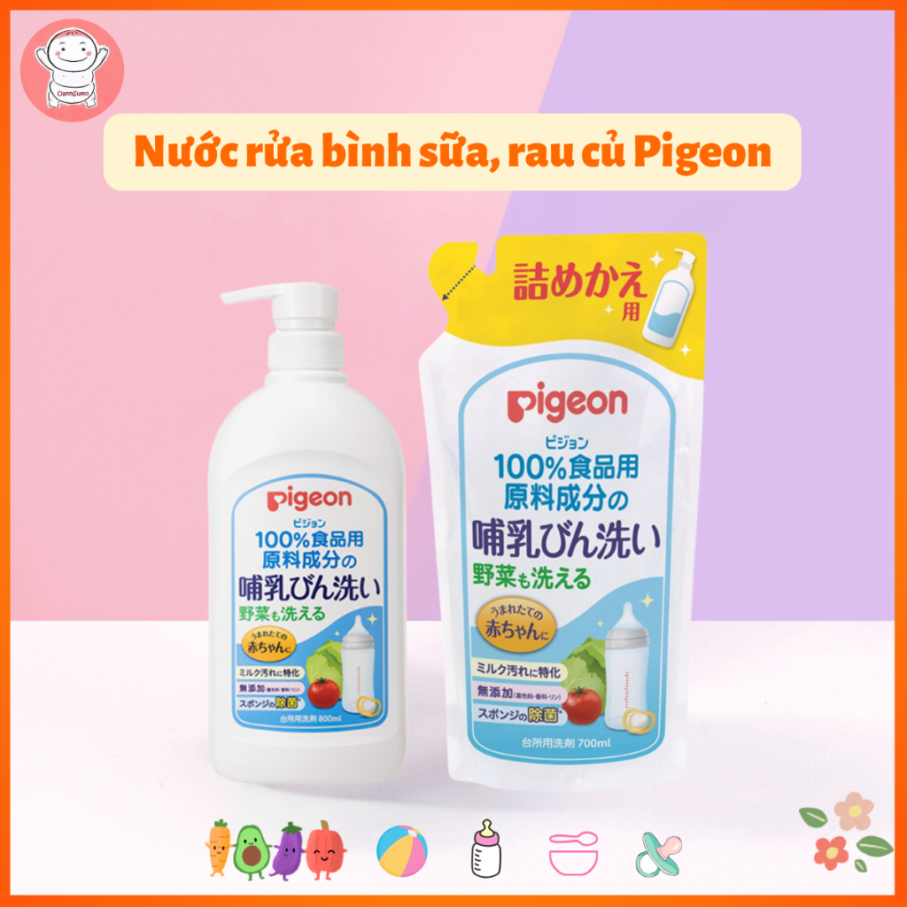 Rửa bình Pigeon Nhật