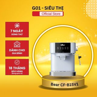  Máy Pha Cà Phê Tự Động Bear CF-B15V1 Pha Espresso Đánh Bọt Sữa Dành Cho Gia Đình Bảo hành 18 tháng 