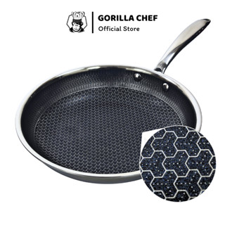 Chảo tổ ong chống dính GORILLA CHEF 5 lớp inox 304 siêu bền - Bảo hành 90 ngày