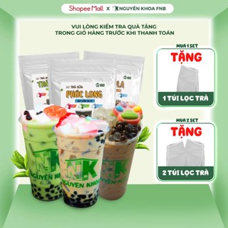 Set trà sữa trân châu tự pha dùng thử 7-9ly, nguyên liệu làm trà sữa phúc long, matcha, socola đủ vị