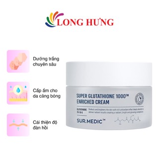  Kem dưỡng trắng da Sur.Medic Super Glutathione 100TM Enriched Cream  50ml  